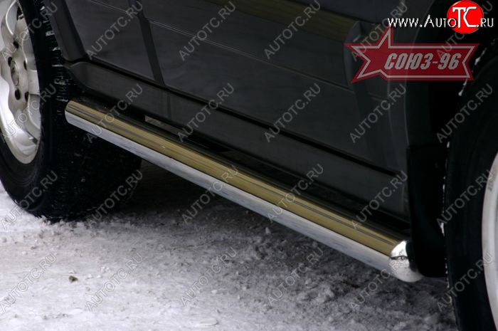 13 814 р. Защита порогов Souz-96 (d76) KIA Sorento BL дорестайлинг (2002-2006)  с доставкой в г. Майкоп