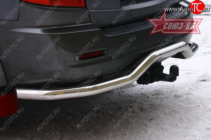 7 514 р. Защита заднего бампера Souz-96 (d60) KIA Sorento BL рестайлинг (2006-2010)  с доставкой в г. Майкоп