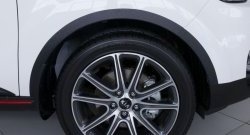 4 599 р. Накладки на колёсные арки RA (комплект 4 шт.) KIA Soul PS рестайлинг (2017-2019) (Поверхность шагрень)  с доставкой в г. Майкоп. Увеличить фотографию 3