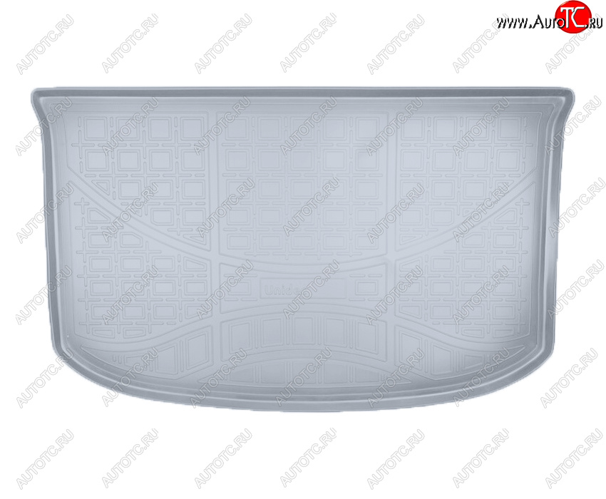 1 849 р. Коврик багажника Norplast Unidec  KIA Soul  PS (2014-2019) дорестайлинг, рестайлинг (Цвет: серый)  с доставкой в г. Майкоп