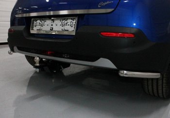 Фаркоп (тягово-сцепное устройство) TCC KIA Soul  SK3 (2018-2022) (Оцинкованный, шар E)