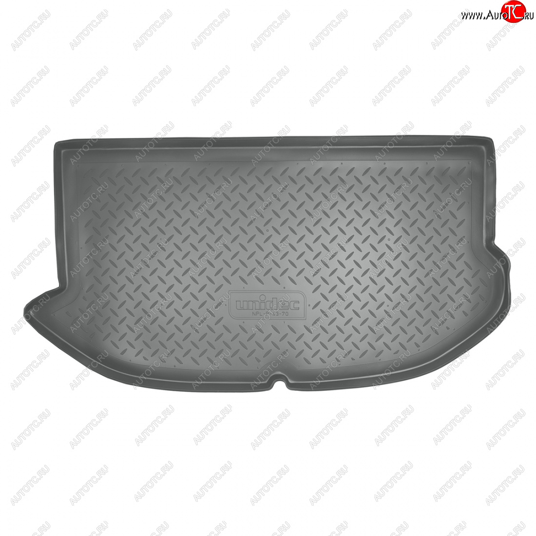 1 849 р. Коврик в багажник Norplast Unidec  KIA Soul  AM (2008-2014) дорестайлинг, рестайлинг (Серый)  с доставкой в г. Майкоп