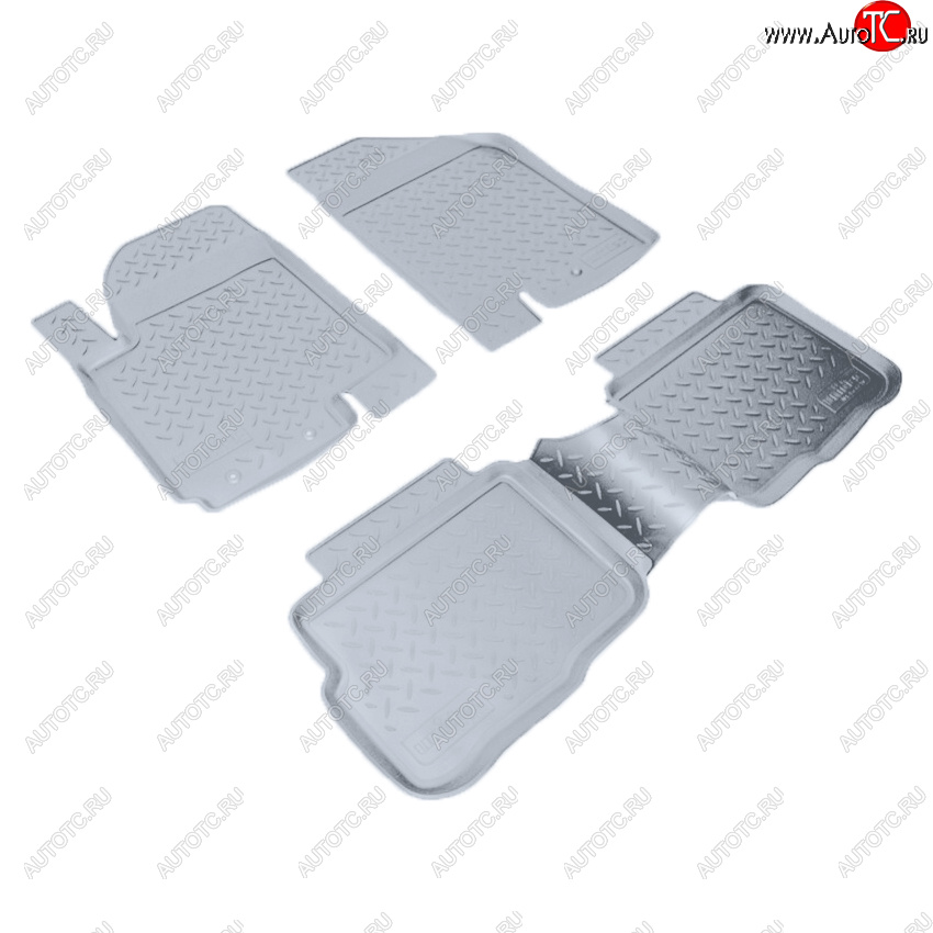 2 899 р. Коврики салона Norplast Unidec  KIA Soul  AM (2008-2014) дорестайлинг, рестайлинг (Цвет: серый)  с доставкой в г. Майкоп