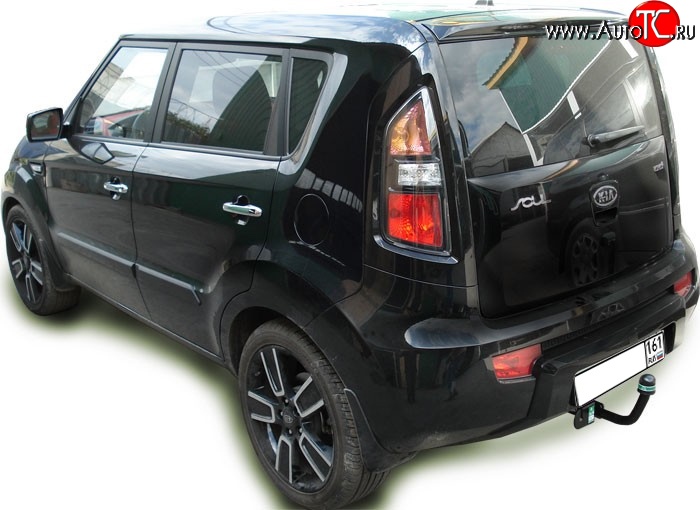 7 799 р. Фаркоп Лидер Плюс KIA Soul AM дорестайлинг (2008-2011) (Без электропакета)  с доставкой в г. Майкоп