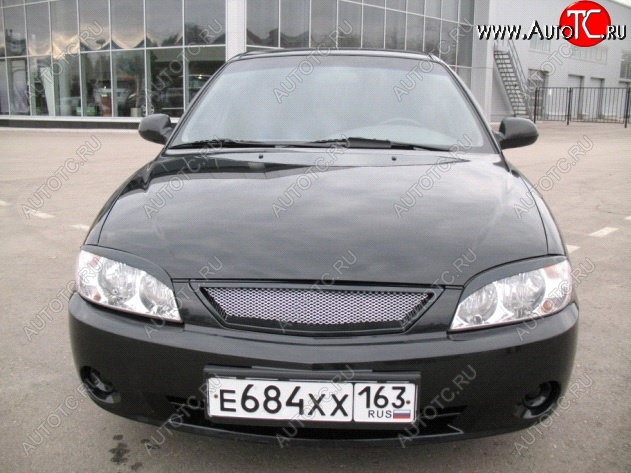 699 р. Реснички на фары Фанат KIA Spectra (2000-2009) (Неокрашенные)  с доставкой в г. Майкоп