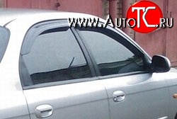 999 р. Комплект дефлекторов окон (ветровиков) 4 шт. (рестайлинг) Russtal KIA Spectra (2000-2009)  с доставкой в г. Майкоп