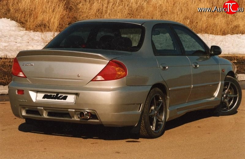 6 199 р. Лип спойлер Nika-Лип  KIA Spectra (2000-2009) (Неокрашенный)  с доставкой в г. Майкоп