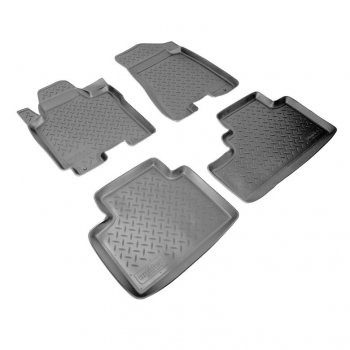 Комплект ковриков в салон Norplast Unidec 3D KIA Sportage  2 JE,KM (2004-2010) дорестайлинг,  рестайлинг (Цвет: черный)