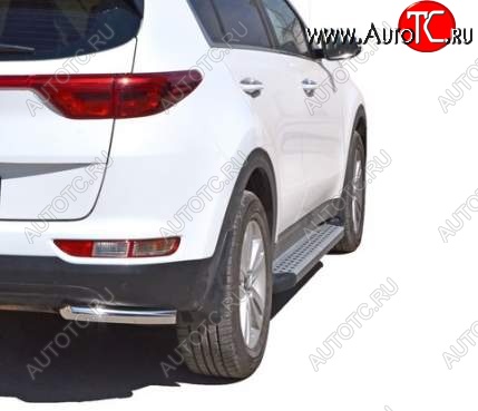 21 999 р. Порожки для ног Бумер (алюминий)  KIA Sportage  4 QL (2016-2018) дорестайлинг  с доставкой в г. Майкоп