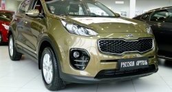 699 р. Реснички на фары RA  KIA Sportage  4 QL (2016-2018) дорестайлинг (Неокрашенные)  с доставкой в г. Майкоп. Увеличить фотографию 7