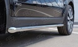 14 999 р. Защита порогов из круглой трубы диаметром 42 мм SLITKOFF  KIA Sportage  4 QL (2016-2018) дорестайлинг  с доставкой в г. Майкоп. Увеличить фотографию 3