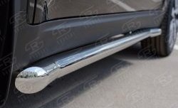 21 599 р. Защита порогов из круглой трубы диаметром 63 мм SLITKOFF  KIA Sportage  4 QL (2016-2018) дорестайлинг  с доставкой в г. Майкоп. Увеличить фотографию 4