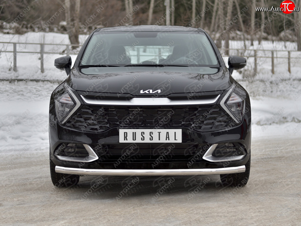 15 899 р. Защита переднего бампера (кроме STYLE и X-LINE, труба, d63мм.) SLITKOFF  KIA Sportage  5 NQ5 (2021-2025)  с доставкой в г. Майкоп