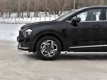 15 899 р. Защита переднего бампера (кроме STYLE и X-LINE, труба, d63мм.) SLITKOFF  KIA Sportage  5 NQ5 (2021-2025)  с доставкой в г. Майкоп. Увеличить фотографию 3