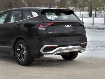 12 299 р. Защита заднего бампера (труба, d42, волна) SLITKOFF  KIA Sportage  5 NQ5 (2021-2025)  с доставкой в г. Майкоп. Увеличить фотографию 2