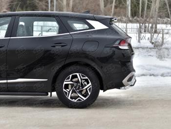 12 299 р. Защита заднего бампера (труба, d42, волна) SLITKOFF  KIA Sportage  5 NQ5 (2021-2025)  с доставкой в г. Майкоп. Увеличить фотографию 3