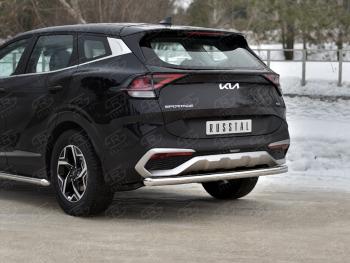 15 899 р. Защита заднего бампера (труба, d63) SLITKOFF  KIA Sportage  5 NQ5 (2021-2025)  с доставкой в г. Майкоп. Увеличить фотографию 2