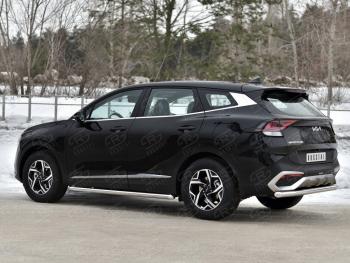 15 899 р. Защита заднего бампера (труба, d63) SLITKOFF  KIA Sportage  5 NQ5 (2021-2025)  с доставкой в г. Майкоп. Увеличить фотографию 4
