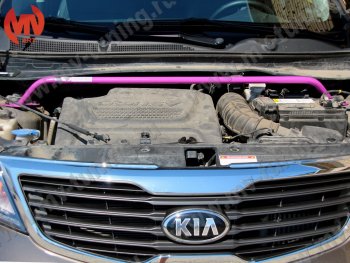 3 189 р. Растяжка (распорка) передних стоек MV-Tuning KIA Sportage 3 SL дорестайлинг (2010-2014)  с доставкой в г. Майкоп. Увеличить фотографию 4