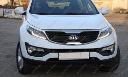 Реснички на фары Tuning-Sport KIA Sportage  3 SL (2010-2016) дорестайлинг, рестайлинг
