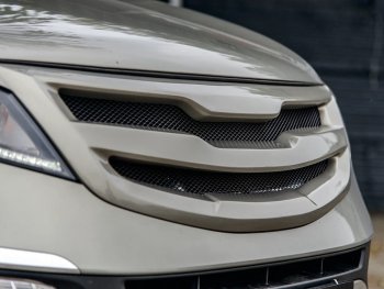 3 699 р. Решётка радиатора MV-Tuning  KIA Sportage  3 SL (2010-2016) дорестайлинг, рестайлинг (Неокрашенная, Без сетки)  с доставкой в г. Майкоп. Увеличить фотографию 4