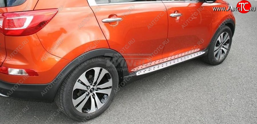 11 899 р. Подножки боковые WINBO OE Style  KIA Sportage  3 SL (2010-2016) дорестайлинг, рестайлинг  с доставкой в г. Майкоп