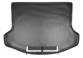 Коврик в багажник Norplast Unidec KIA Sportage  3 SL (2010-2016) дорестайлинг, рестайлинг (Черный с фартуком)