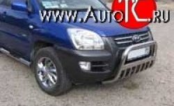 Усиленная защита переднего бампера с защитой картера Slitkoff KIA Sportage  2 JE,KM (2008-2010)  рестайлинг