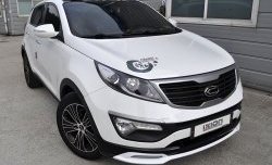 5 399 р. Накладка на передний бампер Ixion Style  KIA Sportage  3 SL (2010-2014) дорестайлинг (Неокрашенная)  с доставкой в г. Майкоп. Увеличить фотографию 6