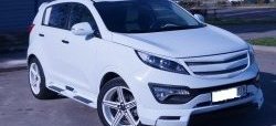 7 799 р. Накладка на передний бампер JSW Style  KIA Sportage  3 SL (2010-2014) дорестайлинг (Неокрашенная)  с доставкой в г. Майкоп. Увеличить фотографию 3