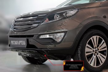 5 499 р. Диффузор переднего бампера RA  KIA Sportage  3 SL (2014-2016) рестайлинг (Поверхность шагрень)  с доставкой в г. Майкоп. Увеличить фотографию 4