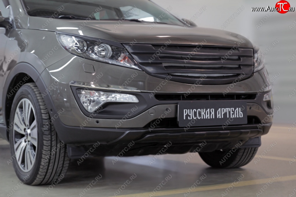 5 499 р. Диффузор переднего бампера RA  KIA Sportage  3 SL (2014-2016) рестайлинг (Поверхность шагрень)  с доставкой в г. Майкоп