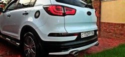 5 399 р. Накладка на задний бампер Ixion Style  KIA Sportage  3 SL (2010-2016) дорестайлинг, рестайлинг (Неокрашенная)  с доставкой в г. Майкоп. Увеличить фотографию 4