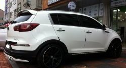 5 399 р. Накладка на задний бампер Ixion Style  KIA Sportage  3 SL (2010-2016) дорестайлинг, рестайлинг (Неокрашенная)  с доставкой в г. Майкоп. Увеличить фотографию 6