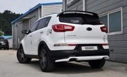 5 399 р. Накладка на задний бампер Ixion Style  KIA Sportage  3 SL (2010-2016) дорестайлинг, рестайлинг (Неокрашенная)  с доставкой в г. Майкоп. Увеличить фотографию 7