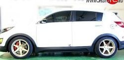12 599 р. Пороги накладки JSW Style  KIA Sportage  3 SL (2010-2016) дорестайлинг, рестайлинг (Неокрашенные)  с доставкой в г. Майкоп. Увеличить фотографию 3