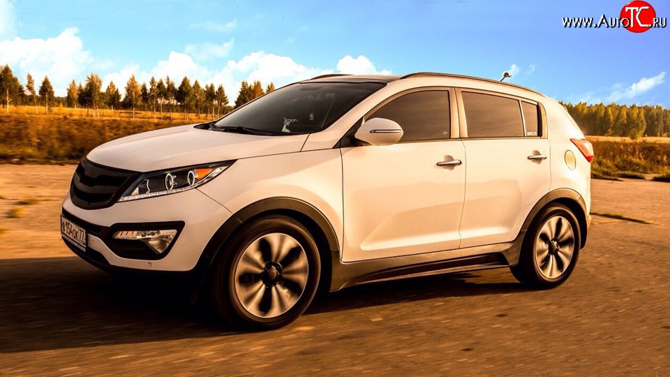 12 599 р. Пороги накладки JSW Style  KIA Sportage  3 SL (2010-2016) дорестайлинг, рестайлинг (Неокрашенные)  с доставкой в г. Майкоп