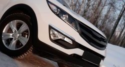 5 349 р. Решётка радиатора RA V2  KIA Sportage  3 SL (2010-2016) дорестайлинг, рестайлинг (С сеткой металлик, Неокрашенная)  с доставкой в г. Майкоп. Увеличить фотографию 3