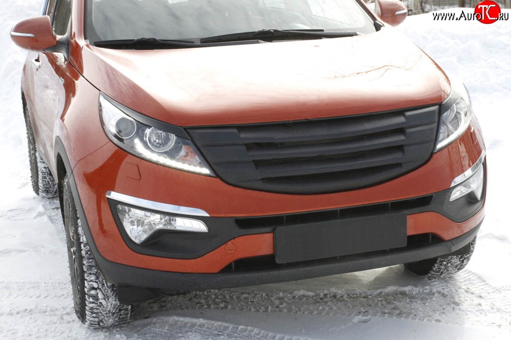 5 449 р. Решётка радиатора Reks  KIA Sportage  3 SL (2010-2016) дорестайлинг, рестайлинг (Неокрашенная)  с доставкой в г. Майкоп