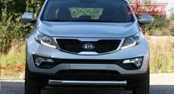 13 319 р. Защита переднего бампера одинарная Souz-96 (d76) KIA Sportage 3 SL дорестайлинг (2010-2014)  с доставкой в г. Майкоп. Увеличить фотографию 2
