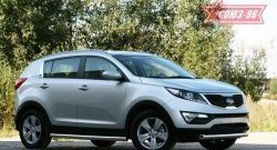 13 319 р. Защита переднего бампера одинарная Souz-96 (d76) KIA Sportage 3 SL дорестайлинг (2010-2014)  с доставкой в г. Майкоп. Увеличить фотографию 3
