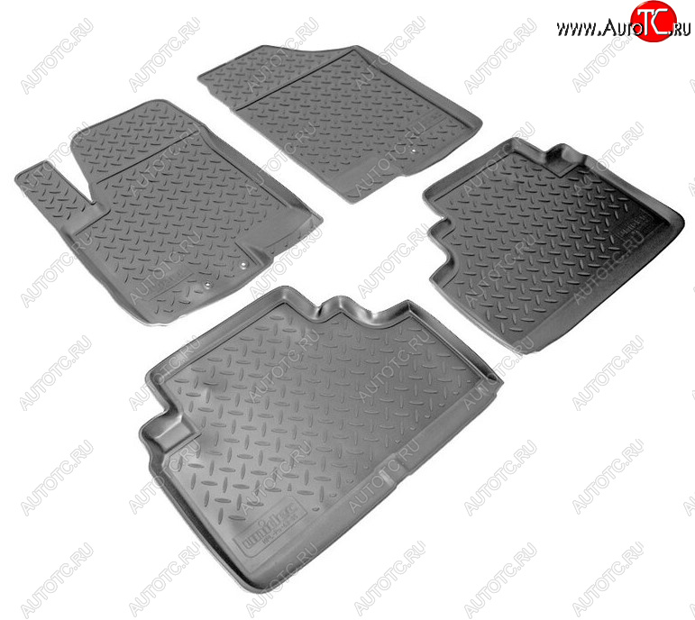 2 599 р. Комплект ковриков в салон Norplast Unidec KIA Venga дорестайлинг (2009-2015) (Цвет: черный)  с доставкой в г. Майкоп