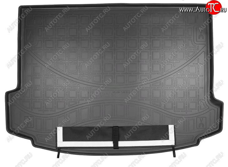 3 399 р. Коврик багажника Norplast  Land Rover Range Rover Evoque  2 L551 (2018-2025) (Черный, с погрузочным ковриком (фартуком))  с доставкой в г. Майкоп