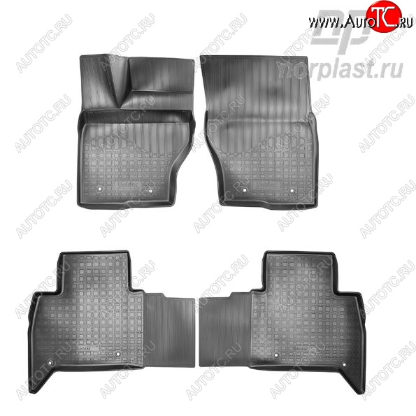 2 999 р. Коврики салонные Noplast  Land Rover Discovery  5 L462 (2016-2025)  с доставкой в г. Майкоп