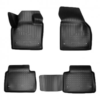 Коврики салонные Noplast (3D) Land Rover Discovery Sport  L550 (2019-2025) рестайлинг (Черные)