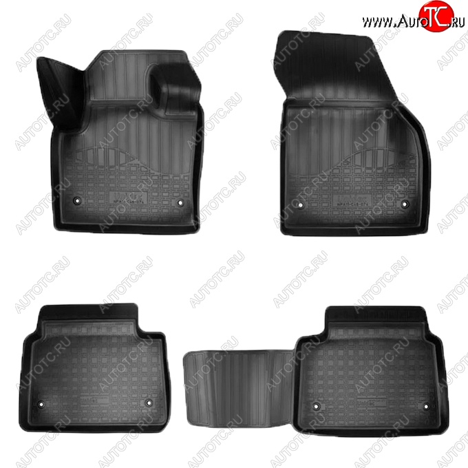 3 299 р. Коврики салонные Noplast (3D)  Land Rover Discovery Sport  L550 (2019-2025) рестайлинг (Черные)  с доставкой в г. Майкоп