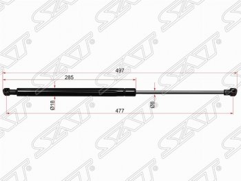 Газовый упор крышки багажника SAT Land Rover Discovery ( 3 L319,  4 L319) (2004-2016)