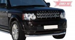 17 099 р. Защита переднего бампера одинарная Souz-96 (d76) Land Rover Discovery 4 L319 (2009-2016)  с доставкой в г. Майкоп. Увеличить фотографию 2