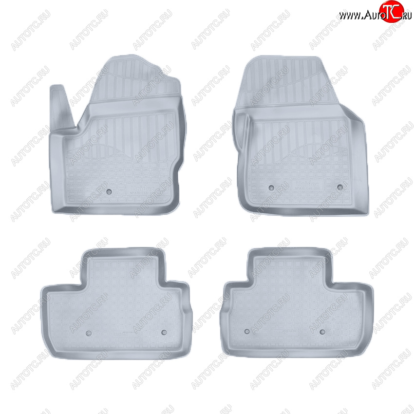 3 699 р. Коврики салона Norplast Unidec  Land Rover Freelander  L359 (2006-2012) дорестайлинг, 1-ый рестайлинг (Цвет: серый)  с доставкой в г. Майкоп