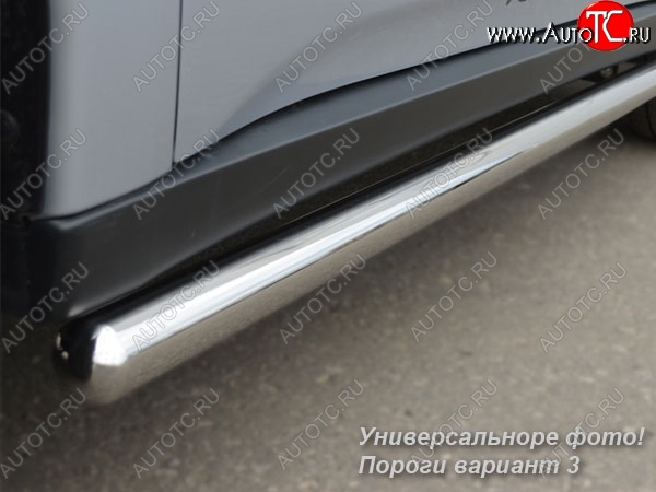 23 799 р. Защита порогов из круглой трубы диаметром 76 мм SLITKOFF v3  Land Rover Freelander  L359 (2006-2010) дорестайлинг  с доставкой в г. Майкоп